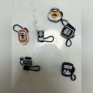 Coffee Themed Straw Cover Cap